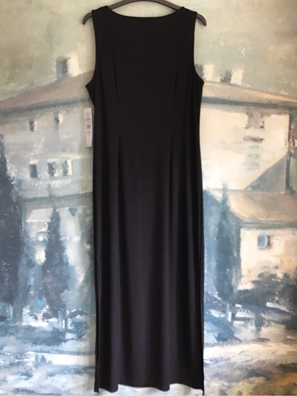 MSK Black Sleeveless Maxi Dress with Three Metal Rings - Picture 2 of 9
